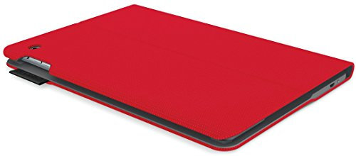 Logitech Type+ Schutzhülle 920-006602 für Apple iPad Air 2 (mit integrierter QWERTZ Tastatur) hellrot