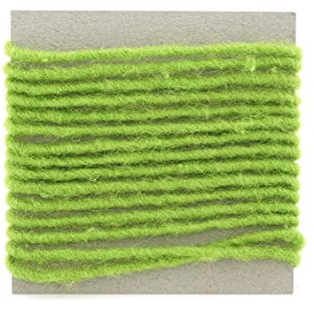 Wollkordel APFELGRÜN 3 m x 4 mm Wolldocht 4 mm Grün Kordel 100% Wolle Dekoband Schleifenband Geschenkband Filzkordel Wollschnur Wollband Bastelwolle