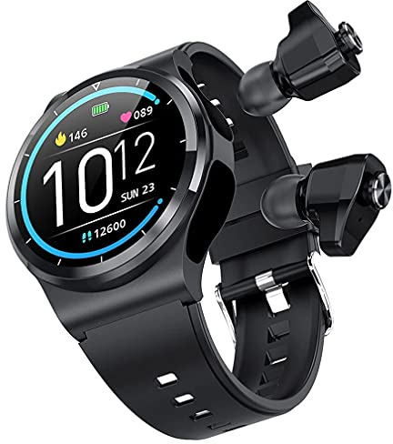 SAYGOHY Smart Watch Con TWS Auricolare BT Chiamata Frequenza Cardiaca Pressione Sanguigna Monitor Sonno Smartwatch per Uomini Donne Compatibile iPhone Android