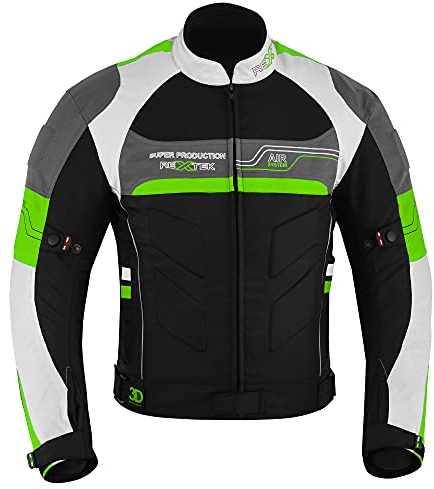PROFIRST Men's Waterproof Motorcycle Jacket CE AA Armoured 600D Cordura Motorbike Coat with Back Protector