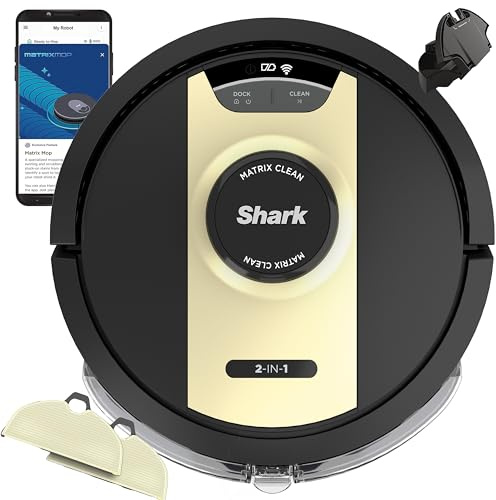 Shark Matrix Robot Vacuum & Mop, Black/Gold, RV2410WD