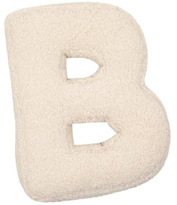 Milageto Almohada Decorativa de Felpa con Letras, cojín con Letras en inglés, cojín con Letras para abrazar en la Sala de Estar, B