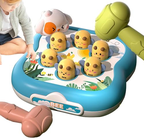 Frappez Le Jeu de la Taupe, frappez la Taupe pour, Jeu de martelage avec Marteau - Jouet pour Le développement précoce avec Marteau battant pour la Maison, l'école, la Maternelle