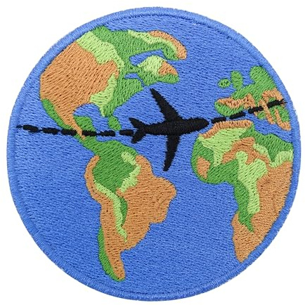 Finally Home Klett Patch - Weltreise | Outdoor Klett Patches, Erde Aufnäher, Welt Travel Klettpatches, Weltkugel Badge, Klettpatch Wandern