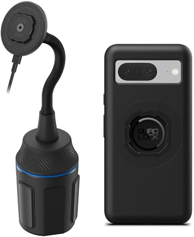 Quad Lock Cup Holder Mount Kit - Google Pixel 8 MAG with MAG Wireless Charging Head (V2)