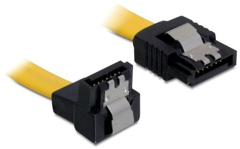 DeLock 5X Kabel SATA 6Gb/s 50cm gelb gewinkelt/gerade