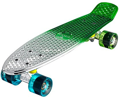 Ridge Skateboards 22 Neochrome Mini Cruiser Board Skateboard, komplett, 55cm