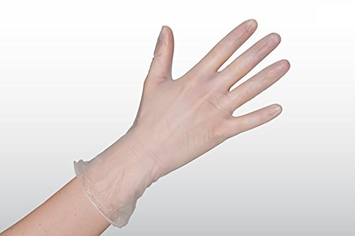 1000 Vinylhandschuhe - semi-transparent (transparent) - Größe M - Premiumqualität - gepudert - lebensmitteltauglich