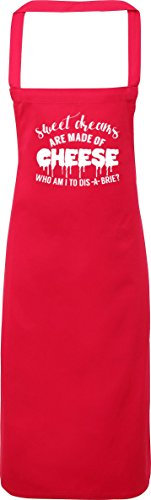 Hippowarehouse Sweet dreams are made of cheese who am I to dis-a-brie? Apron kitchen cooking painting DIY onesize adult