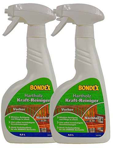 Bondex Hartholz Kraftreiniger 2 x 500 ml Sprühflasche