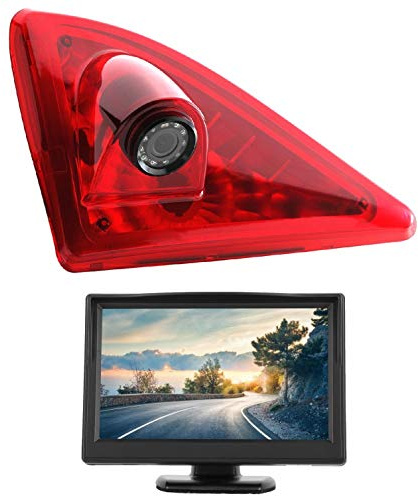Caméra de recul HD 720p avec écran LCD 5,0, 3ème feu de freinage pour Transporter NV400 Maste MK3 Opel Movano B 2010-2019