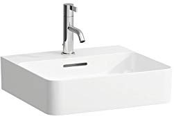 Laufen VAL Handwaschbecken, 1 Hahnloch, ohne Überlauf, 450x420, weiß, Farbe: Weiß mit LCC