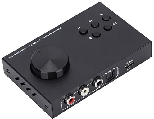 Zunate Carte Son Externe USB, Interface AM-U004 3,5 Mm Carte Son Externe USB, Conception Multimode, Prise en de Plusieurs Conversions Sonores EQ, pour Ordinateur Portable de