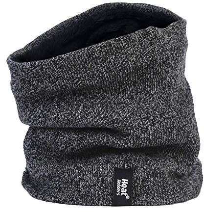 HEAT HOLDERS - Herren Warm Outdoor Halswärmer für Winter | Nackenwärmer mit Fleece Gefüttert (Einheitsgröße, Grau)