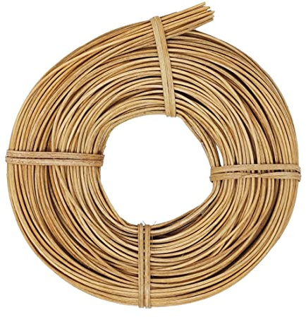famos Peddigrohr Flechtmaterial Korbflechten 2,25 mm viele Farben zur Auswahl (100g, Hellbraun)