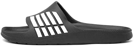shoezone - Barrington Adults Black Stripe EVA Slider - Size 10 UK - Black