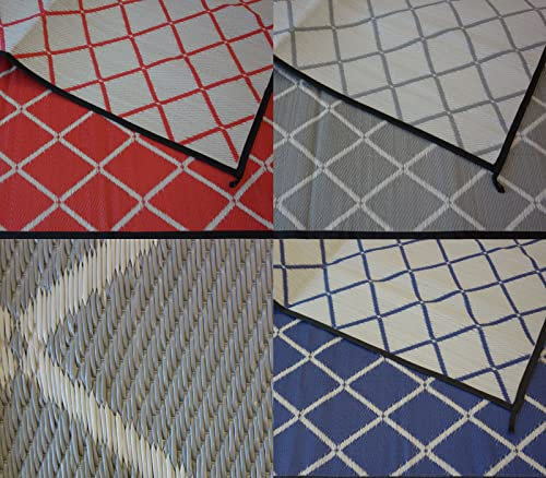 Outdoor Teppich Camping Matte ´´´odooro WAVETEX DIAMOND 2,7m x 8m anthrazit-grau | VIELE GRÖSSEN + FARBEN | 450 g/m² Zeltteppich Vorzelt Teppich Garten Spieldecke Wohnwagen Camper | PREMIUM