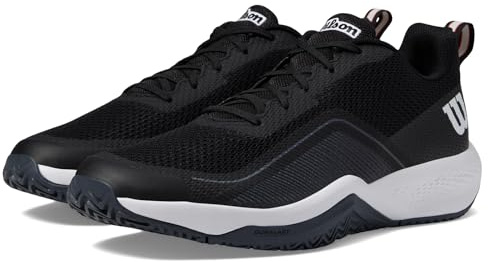 Wilson Rush Pro Lite tennissko för män, Svart Ebony White, 48 EU