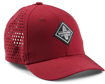 Soulbuddy Sport Sonnenhut Kinder Cap - Cappy für Jungen und Mädchen - Basecap - Snapback - 2 Größen Verfügbar - Bordeaux Red - Größe L