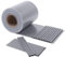 HENG FENG Strisce Frangivisto PVC,per Recinzione a Doppio Picchetto 35m x 19cm,450g/m²,Anti-UV,Impermeabile,Antistrappo,Incluse 20 Clip–Protezione Privacy per Giardino e Balcone (Grigio)