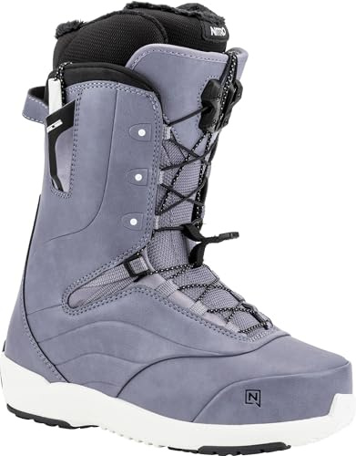 Nitro Crown TLS Leichter Snowboardboot mit Schnellschnürsystem Allround Freestyle Freeride Softboot Barco de Snowboard, Mujeres, Lilac, 22