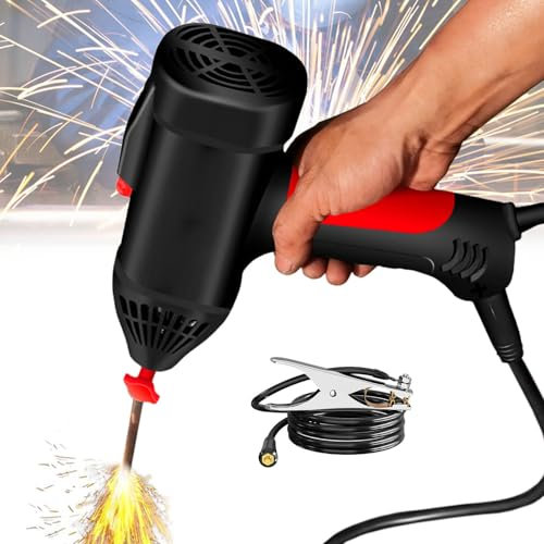 Naturalpowev Handheld Welding Machine, Portable Arc Welder with LCD Display, Stick Welder Gun, Compact and Lightweight, for Home DIY and Industrial Use