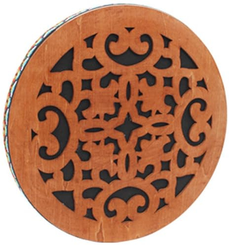 Glixoft Tamburo Etnico 'Oceano Tamburo a Mano in Legno Tamburo Curativo Strumento Musicale a Percussione per Uso Rilassante E Meditativo