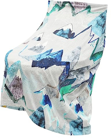 Blaues Autositzverdeck für Babys aus Polyester mit Elastikfaser | Modern, Schützt vor Blicken und Schafft Ruhigen Raum, Passend für Tragbare Babytragen und Alltag