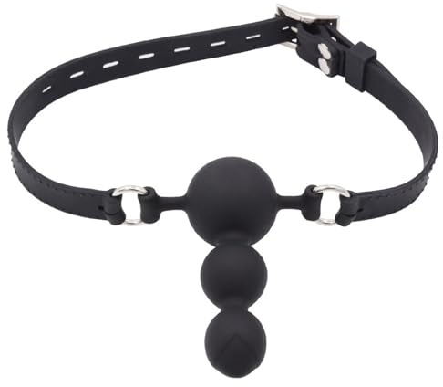 YUZHO Verstellbarer SexSpiele Ballknebel BDSM Mundknebel Mund groß mit Eiern Knebel mund groß knebel sex SM Geeignet für Paare und Verliebte