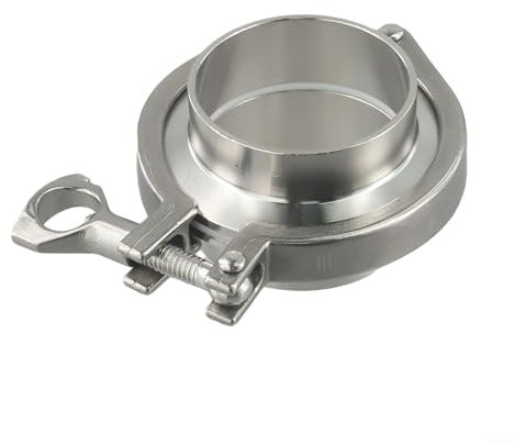 Premium Edelstahl verstellbare Tri-Klemme mit Mutter und Dichtung für Brauausrüstung, 7,6 cm Flansch