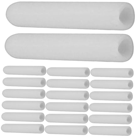 Mobestech 100 Stück Weiße Pvc Spülmaschinen Korbkappen Hitzebeständige Ersatzschutzkappen für Geschirrspülerzinken Geeignet für Reparatur und Geschirrschutz im Haushalt
