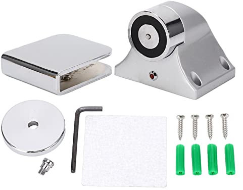 Torvex Butée de porte électromagnétique, DC 24 V Support de porte magnétique Verrouillage 500N Ventouse Dispositif de loquet de porte magnétique, système de verrouillage de butée de porte