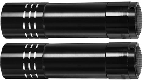 yupeuooe Coffre-fort Déguisé - 2 Lampes Torches Avec Compartiment Secret Pour Argent Et Bijoux - Léger Fausse Torche avec Cachette pour Argent et Coffre-fort Discret pour Espèces et