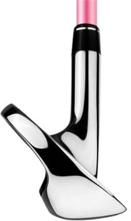 #7 - Mazza da golf in ferro per mancini, 30 gradi, con albero in acciaio/carbonio, colore rosa, per tiri accurati (sinistra, #7 (con albero in carbonio)