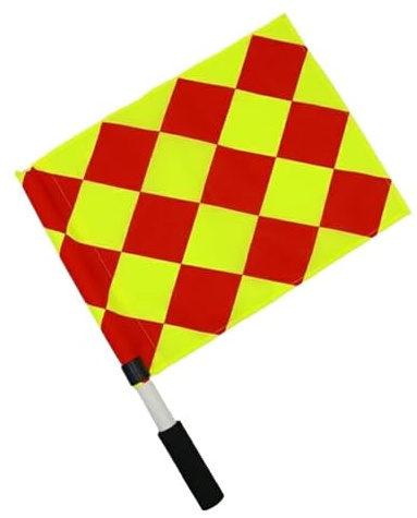 FußBallschiedsrichterfahne 4pcs Soccer Referee Flag Sports Match Football Linesman Flags FüR FußBall