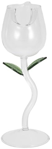 Alipis Verres à Vin Forme de Fleur pour Cocktails et Jus Décoratifs et Uniques Adaptés aux Fêtes et Bars