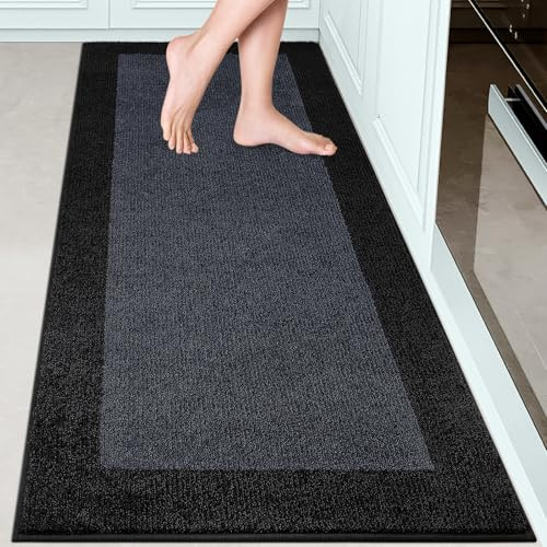 DOMUSTEX Alfombra Antideslizante Lavable a Máquina 60 x 150 cm, Tapete de Cocina, Absorbente Alfombra para Perro, Baño, Pasillo, Puerta y Dormitorio