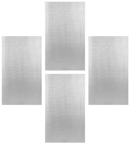 POPETPOP Lot de 4 Panneaux Isolants Phoniques et Thermiques 50x30 Cm Épaisseur 10 Mm en Matériau Résistant pour Isolation Murale Intérieure et Extérieure, Écran Isolant pour Voiture,