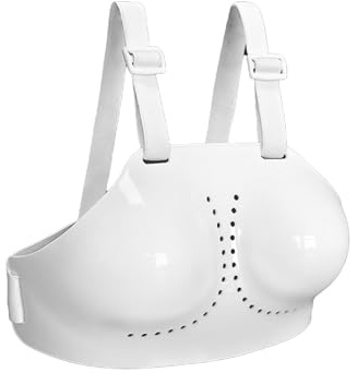 Rswnyirn Fencing Chest Guard for Women, Adjustable Plastron Breast Protector for Foil Epee Sabre Fencing Gear White Small