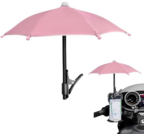 Phone Umbrella For Sun Shade | Adjustable Anti Glare Phone Sun Shade With Clip | Mini Cellphone Shades Cover For Outdoor Cycling Hiking Camping Beach GPS Navigation