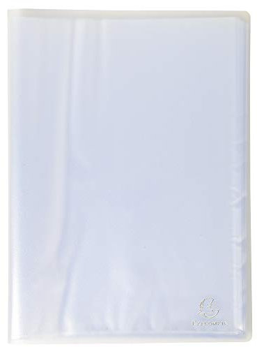 Exacompta - Réf. 85469E - 1 Protège-documents Chromaline - 40 pochettes cristal lisse - 80 vues - pour A4 - dim 24 x 32 cm - couverture en polypro translucide semi-rigide - 5 couleurs aléatoires
