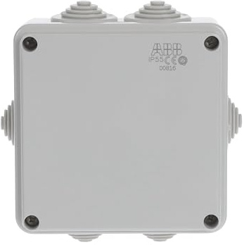 ABB IP44 Water Resistant Electric Cable Connector Unit • Adaptable T Box • Indoor/Outdoor • 100 x 100 x 50mm