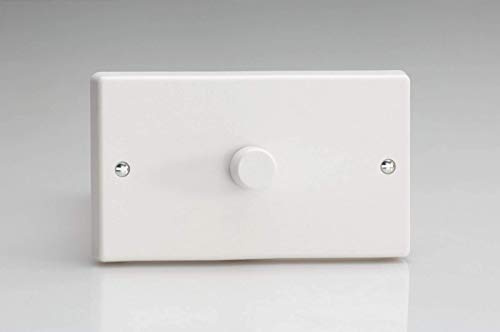 Varilight KQDP601W Leading Edge Dimmer Switch White PVC 600W 1 Gang