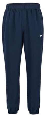 Slazenger herr stängda fåll vävda byxor joggingbyxor joggingbyxor träningsbyxor Marinblått Xsp S