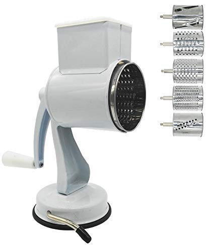 CGOLDENWALL Manual Vegetable Cutter Multi-Functional Grater Slicer Grinding Vegetable Shredding Fruits with 5 Built-in Blade
