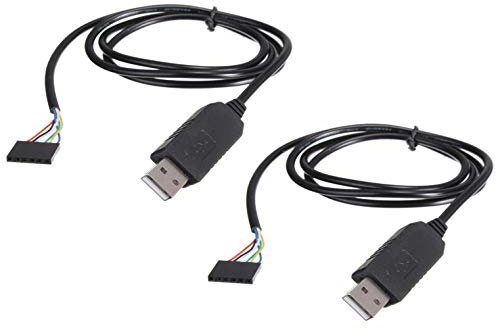2pcs 6Pin FTDI FT232RL USB To Serial Adapter Module USB TO TTL RS232 Cable