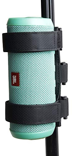 Hermitshell Bluetooth Speaker Mount for Golf Cart Accessories Railing Bike - Adjustable Strap for JBL FLIP/OontZ Angle/Anker/Doss/AOMAIS/Sony XB 22,31/Bose Most Speaker