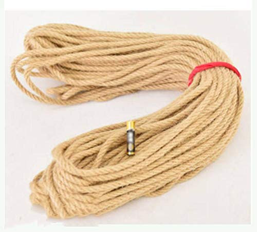 wangk Corde en Chanvre Ficelle Corde Jute pour Emballage Jardinage Décoration Maison Diamètre:8mmXLongueur:50m