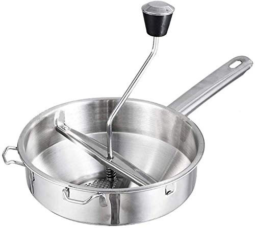 CLQ Grand Presse-Purée À 3 Disques, Ensemble De Presse-Purée en Acier Inoxydable, Hachoir Rotatif Et Robot Culinaire pour Les Ustensiles De Cuisine en Purée, Idéal pour Faire De La Purée De Tomates