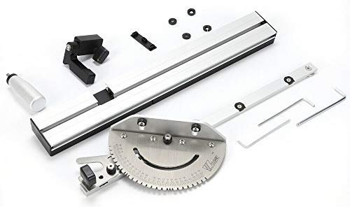 Tischmesser Gehrungslehre für Tischsäge 450mm Gehrungslehre Miter Gauge Box Joint Jig Kit Messschieber Sägezubehör für die Holzbearbeitung